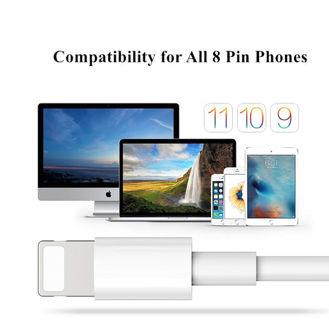 Data USB Cable for lightning cable 2.1A fast charger charging Cable for iPhone