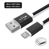 2M 3M Micro USB Cable 2A Fast Charging Data Charger Cable