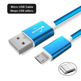 2M 3M Micro USB Cable 2A Fast Charging Data Charger Cable