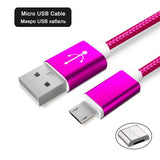 2M 3M Micro USB Cable 2A Fast Charging Data Charger Cable