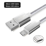 2M 3M Micro USB Cable 2A Fast Charging Data Charger Cable