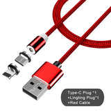 2 in 1 Magnetic Charger Cables Lighting For iPhone
