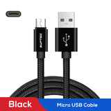 Micro USB Cable 2.4A Nylon Quick Charge Data Wire Microusb Charger Cable