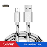 Micro USB Cable 2.4A Nylon Quick Charge Data Wire Microusb Charger Cable