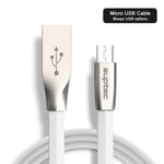 Micro USB Cable 2.4A Fast Charging Data Charger Flat Cable