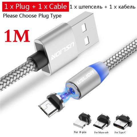 Fast Charging Magnetic Cable Micro USB Type C